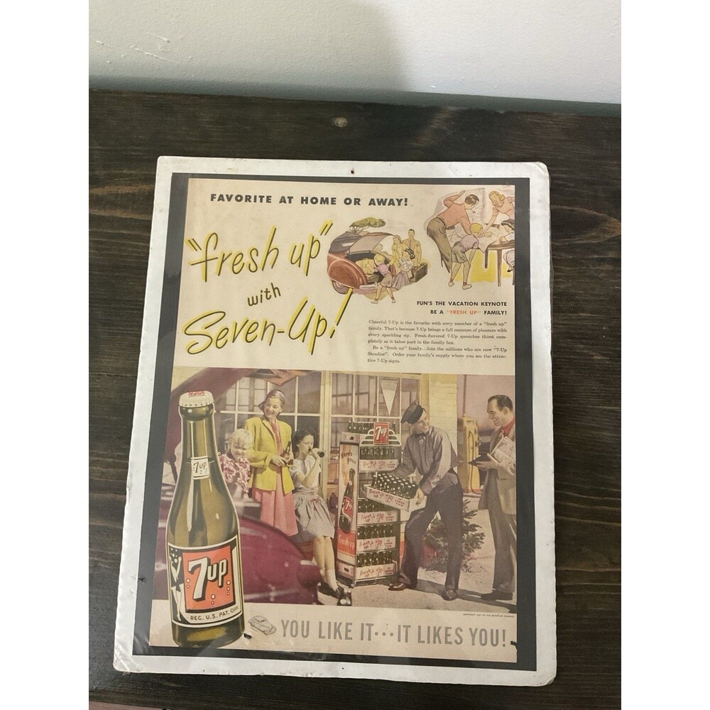 1947/L SEVEN -UP FRESH UP YOU LIKE IT IT LIKES YOU STORE VACATION